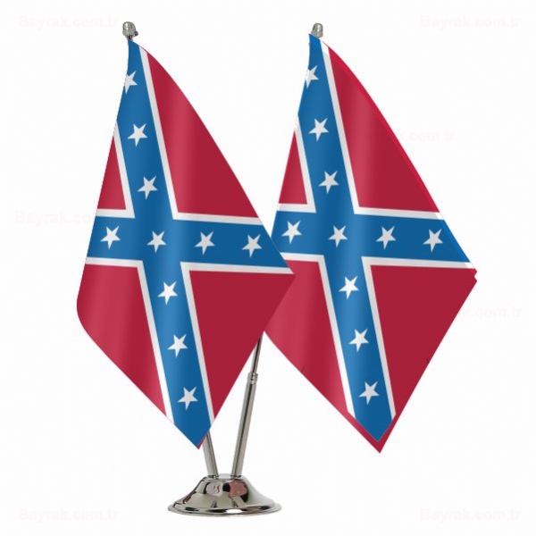 Confederate States Of America Amerika Konfedere Devletleri 2 li Masa Bayraklar