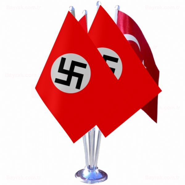 Nazi Almanyas 4 l Masa Bayrak