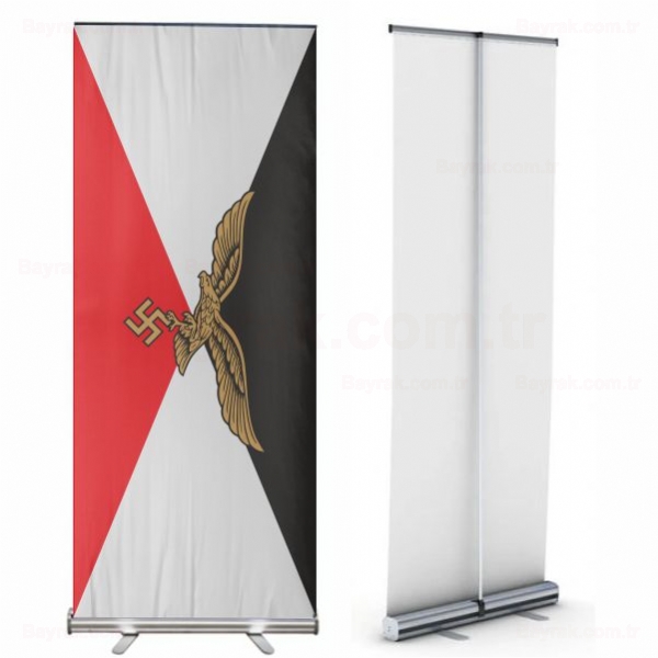 Reich Nazi Luftwaffe Roll Up Banner