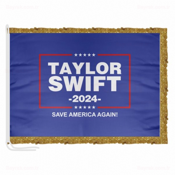 Taylor Swft 2024 Save Amerca Agan Saten Makam Bayrak