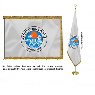 Akdeniz Belediyesi Saten Makam Bayrağı