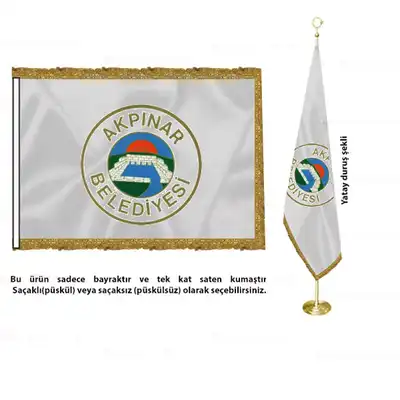 Akpınar Belediyesi Saten Makam Bayrağı