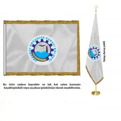 Aksaray Organize Sanayi Bölgesi Saten Makam Bayrağı