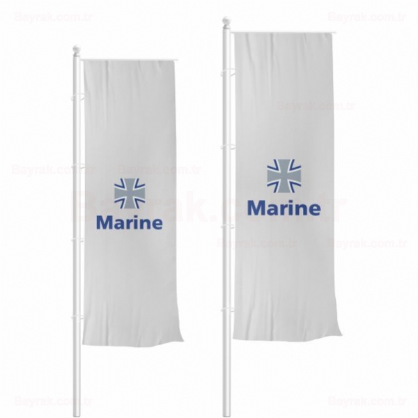 Alman Deniz Kuvvetleri Dikey ekilen Bayrak