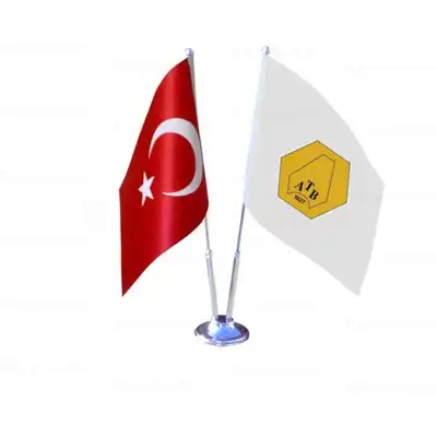 Ankara Ticaret Borsas 2 li Masa Bayraklar