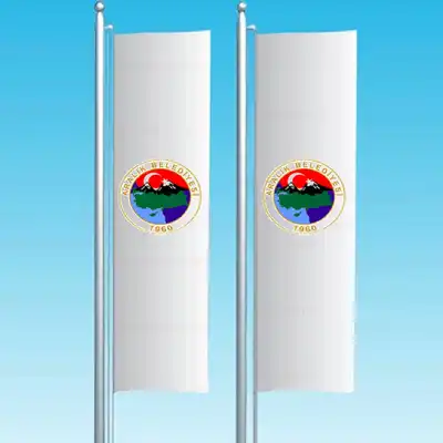 Aralk Belediyesi Dikey ekilen Bayraklar