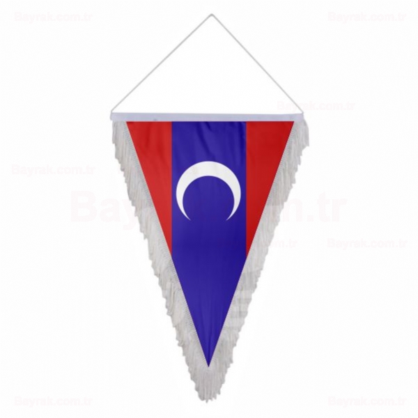 Arnavut Türkleri Üçgen Saçaklı Bayrak