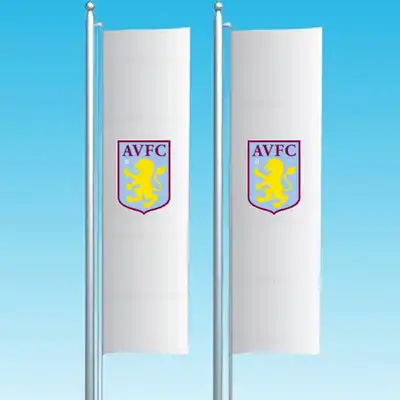 Aston Villa Dikey ekilen Bayrak