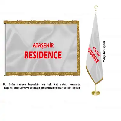 Ataşehir Residence Saten Makam Bayrağı