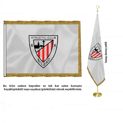 Athletic Bilbao Saten Makam Bayrak