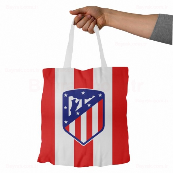 Atletico Madrid Bez Baskılı Bez Çantalar