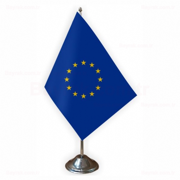 Avrupa Birlii Tekli Masa Bayrak