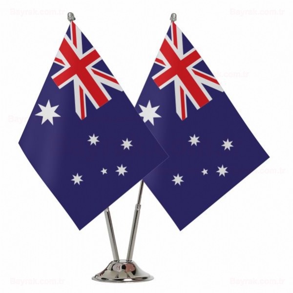 Avustralya 2 li Masa Bayraklar