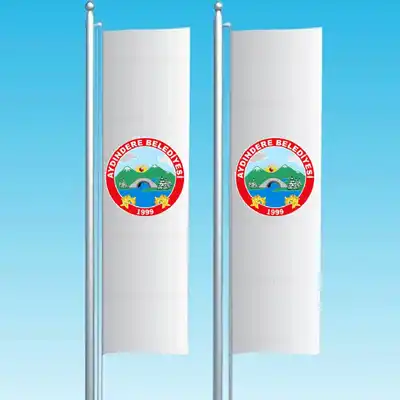 Aydındere Belediyesi Dikey Çekilen Bayraklar
