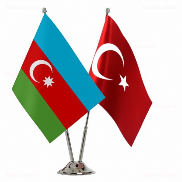 Azerbaycan 2 li Masa Bayrak