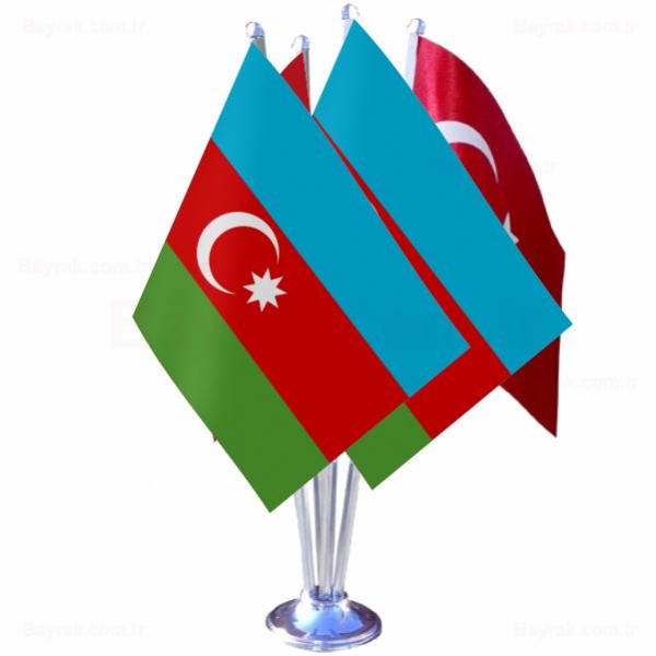 Azerbaycan 4 l Masa Bayrak