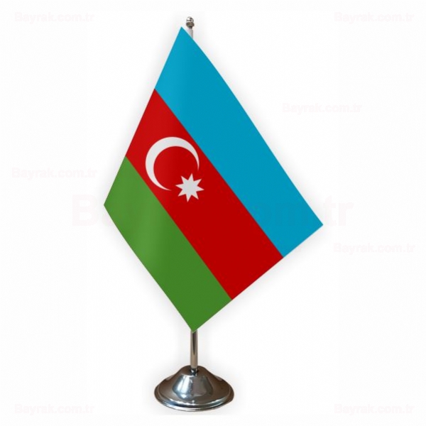 Azerbaycan Tekli Masa Bayrak