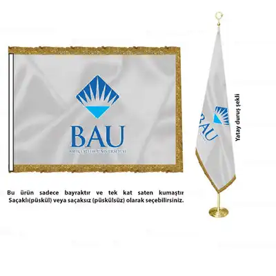 Bahçeşehir Üniversitesi Saten Makam Bayrağı