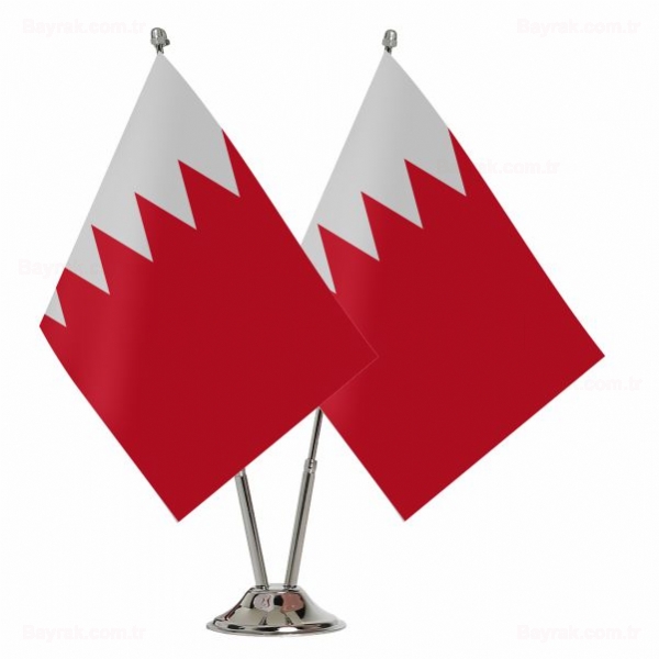 Bahreyn 2 li Masa Bayraklar