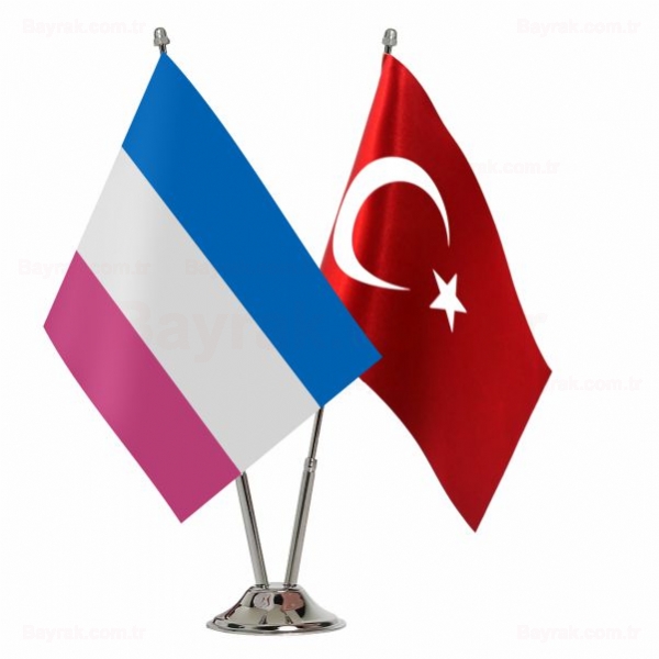 Bandera Heterosexual 2 li Masa Bayrak
