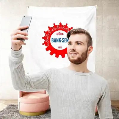 Bank Sen Sendikas Arka Plan Selfie ekim Manzaralar