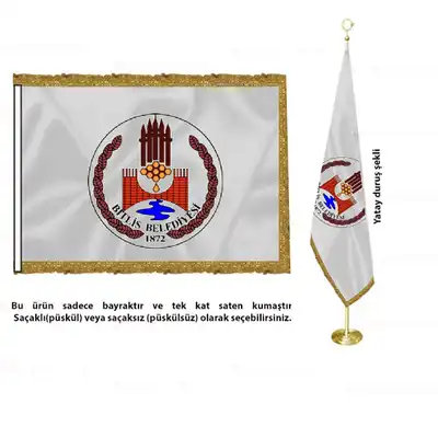 Bitlis Belediyesi Saten Makam Bayrağı