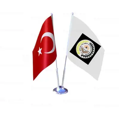 Bitlis Ticaret Ve Sanayi Odas 2 li Masa Bayraklar