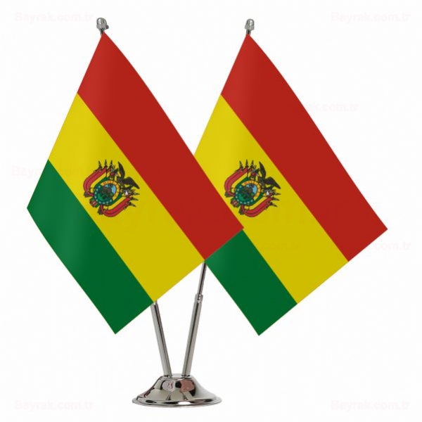 Bolivya 2 li Masa Bayraklar