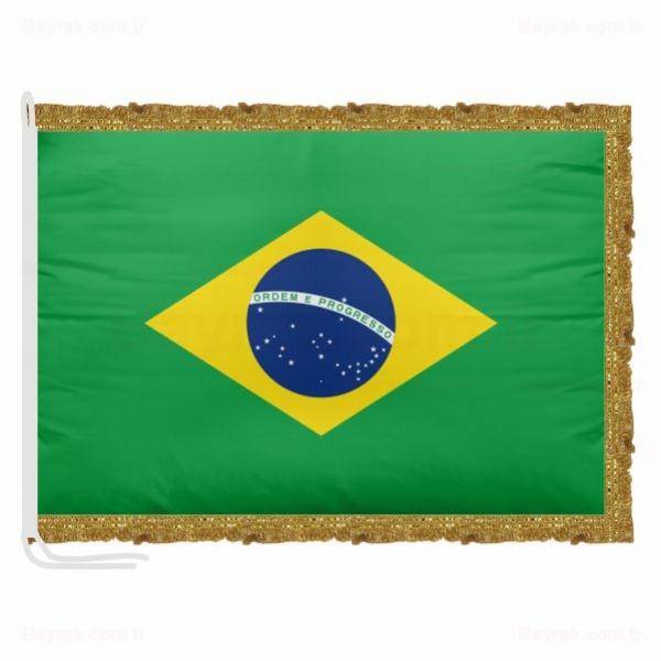 Brezilya Saten Makam Bayrak