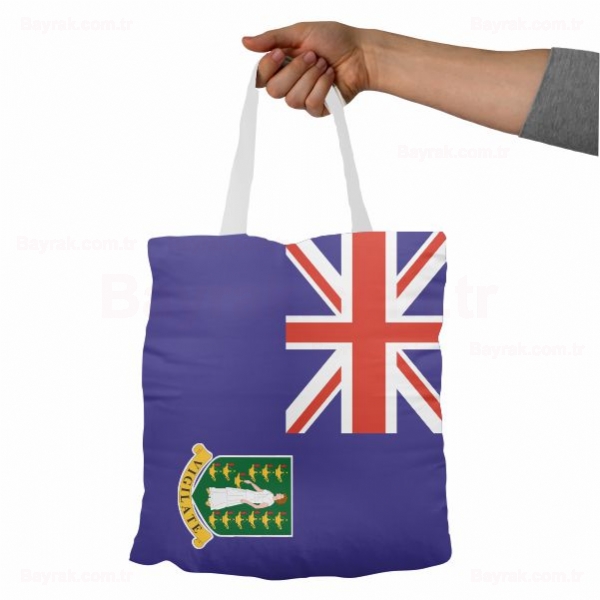 Britanya Virjin Adaları Bez Baskılı Bez Çantalar
