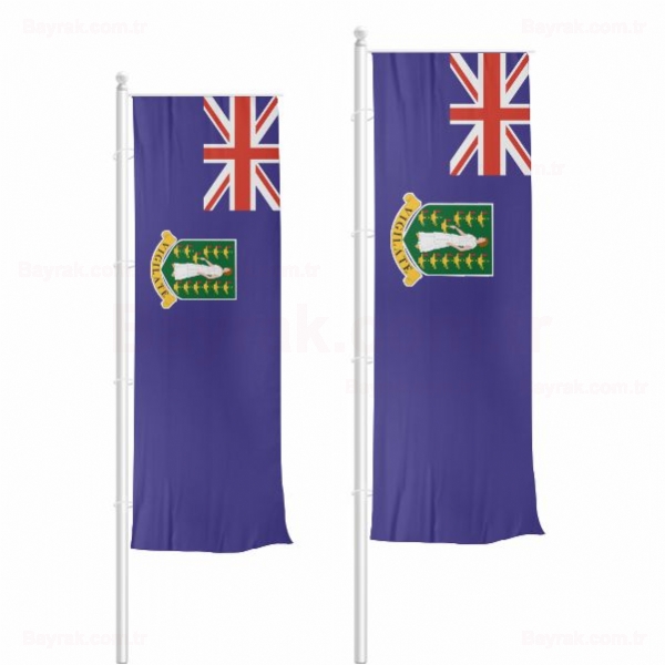 Britanya Virjin Adaları Dikey Çekilen Bayrak