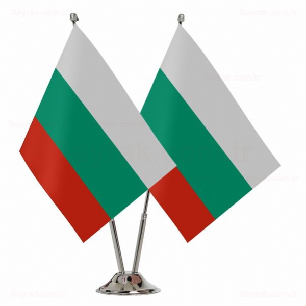 Bulgaristan 2 li Masa Bayraklar