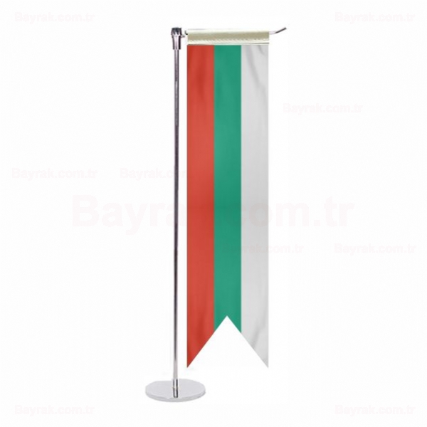 Bulgaristan L Masa Bayrak