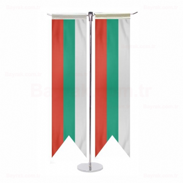 Bulgaristan zel T Masa Bayrak