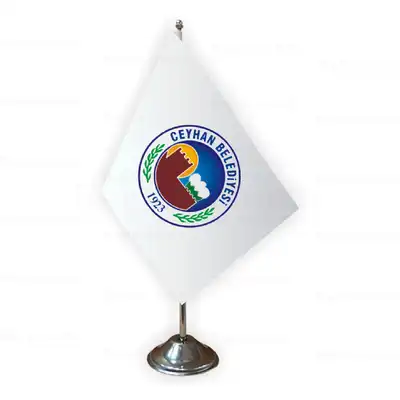 Ceyhan Belediyesi Tekli Masa Bayrağı