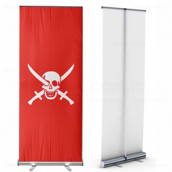 Ching Shih Jolly Roger Roll Up Banner