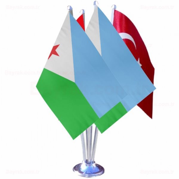 Cibuti 4 lü Masa Bayrak