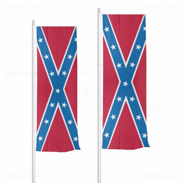 Confederate States Of America Amerika Konfedere Devletleri Dikey ekilen Bayrak