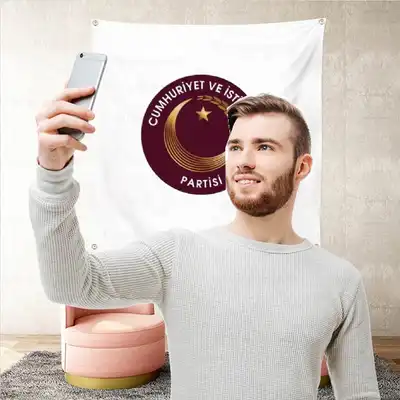 Cumhuriyet ve stiklal Partisi Arka Plan Selfie ekim Manzaralar