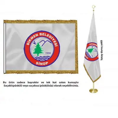 Dikmen Belediyesi Saten Makam Bayrağı