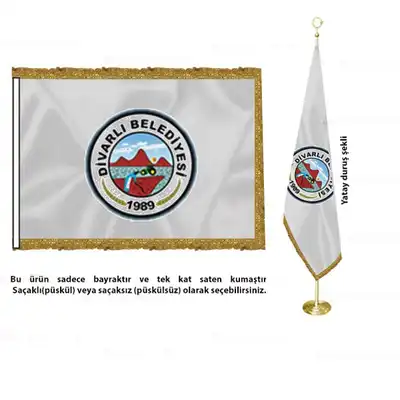 Divarlı Belediyesi Saten Makam Bayrağı