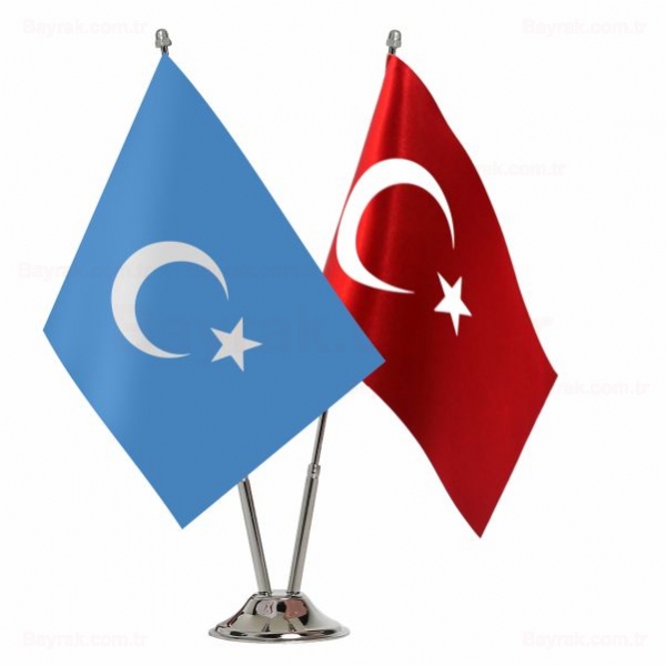 Dou Trkistan 2 li Masa Bayrak