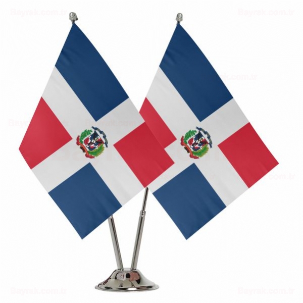 Dominik Cumhuriyeti 2 li Masa Bayraklar