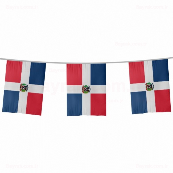 Dominik Cumhuriyeti pe Dizili Bayrak