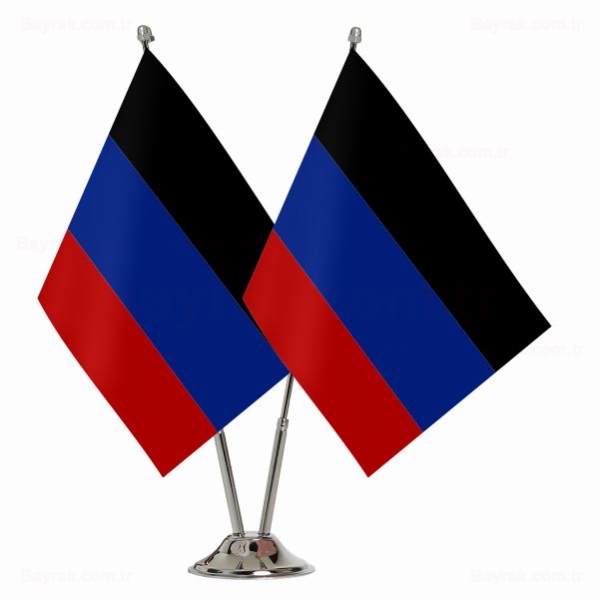 Donetsk Halk Cumhuriyeti 2 li Masa Bayraklar