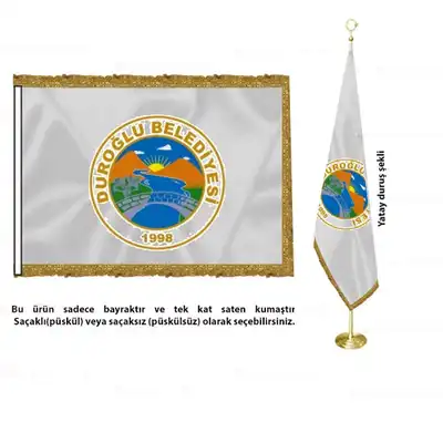 Duroğlu Belediyesi Saten Makam Bayrağı