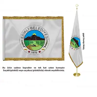 Edikli Belediyesi Saten Makam Bayrağı