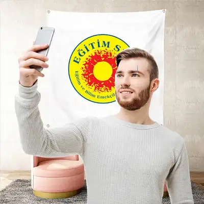 Eitim ve Bilim Emekileri Sendikas Arka Plan Selfie ekim Manzaralar