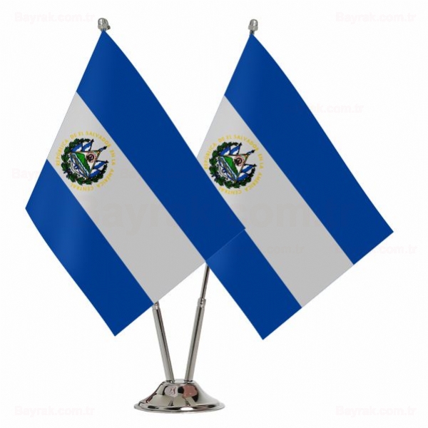 El Salvador 2 li Masa Bayraklar