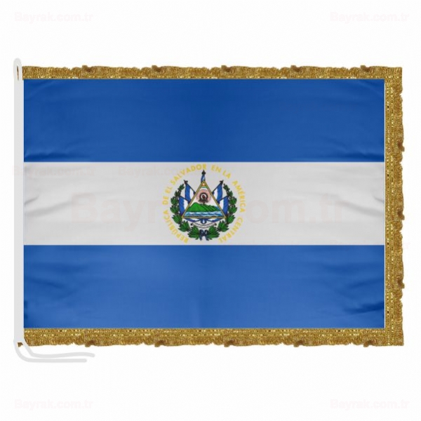 El Salvador Saten Makam Bayrak